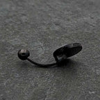 Black Glow in the Dark Radioactive Belly Ring by Onyx O