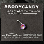Polka Dot Mushroom Hat Cat Belly Ring by Onyx O