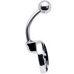 Cute Kitty Cat Yin Yang Belly Ring by Onyx O