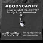Cute Kitty Cat Yin Yang Belly Ring by Onyx O