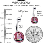 Disco Spirit Ghost Belly Ring by Onyx O
