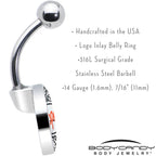 Dope Composition Notebook Belly Ring by Onyx O
