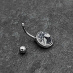 Glow in the Dark Tree of Life Belly Ring by Onyx O