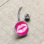 Red Hot Lips Belly Ring by Onyx O