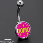 Pink JOMO Belly Ring by Onyx O