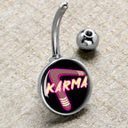 Karmic Boomerang Belly Ring by Onyx O