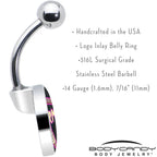 Karmic Boomerang Belly Ring by Onyx O