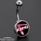 Karmic Boomerang Belly Ring by Onyx O