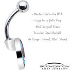 Oh My Otters Animal Belly Ring by Onyx O