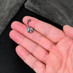 Snowfall Holiday Penguin Belly Ring by Onyx O