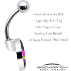 Heart Planet Belly Ring by Onyx O