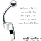 Reverse Alien UFO AbductionBelly Ring by Onyx O