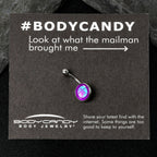 Purple Nautical Sand Dollar Belly Ring by Onyx O