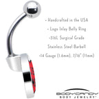 Shark in a Hoodie Belly Ring by Onyx O