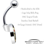 Voodoo Doll Belly Ring by Onyx O