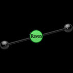 Custom Glow in the Dark Personalized Industrial Barbell in Black Titanium