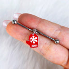 Custom Holiday Mitten Personalized Industrial Barbell