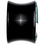 White Llama Black Acrylic Saddle Plug Set 8mm to 20mm by Onyx O