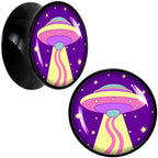 Style Space Invasion UFO Black Acrylic Saddle Plug Set by Onyx O