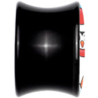 Black Acrylic Snowfall Holiday Penguin Double Flare Plug Set by Onyx O