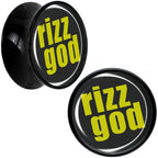 RIZZ GOD Black Acrylic Saddle Plug Set by Onyx O