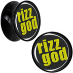 RIZZ GOD Black Acrylic Saddle Plug Set by Onyx O