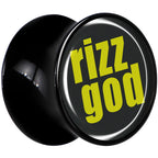 RIZZ GOD Black Acrylic Saddle Plug Set by Onyx O
