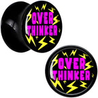 Over Thinker Impact Black Acrylic Saddle Plug Set by Onyx O