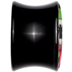 Holiday Vampire Wreath Black Acrylic Saddle Plug Set by Onyx O