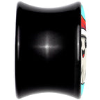 Holiday Christmas Spirit Ghost Black Acrylic Saddle Plug Set by Onyx O