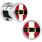 Christmas Santa Suit Screw Fit Plug Set Sizes 5mm to 20mm