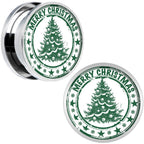 Merry Christmas Tree Screw Fit Plug Set Sizes 5mm to 20mm