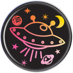Pretty Pink UFO in Space Tragus Cartilage Earring