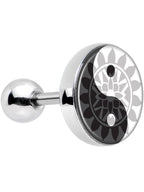 16G 1/4 Mandala Yin Yang Tragus Cartilage Earring