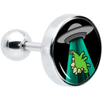 16G 1/4 Alien UFO Dinosaur Abduction Cartilage Tragus Earring by Onyx O