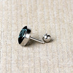 16G 1/4 Epic Blue Cartilage Tragus Earring