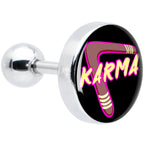 16G 1/4 Karmic Boomerang Tragus Cartilage Earring by Onyx O