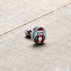 16G 1/4 Snowfall Holiday Penguin Tragus Cartilage Earring by Onyx O