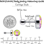 16G 1/4 Cool Shades Bunny Cartilage Tragus Earring by Onyx O