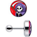 16G 1/4 Grim Reaper Cartilage Tragus Earring by Onyx O