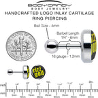 RIZZ GOD Tragus Cartilage Earring by Onyx O