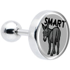 16G 1/4 Donkey Smart Ass Tragus Cartilage Earring by Onyx O
