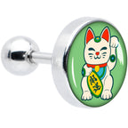 16G 1/4 Waving Cat Cartilage Tragus Earring by Onyx O