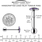 Attitude Teddy Bear Barbell Tongue Ring by Onyx O