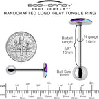 Baby Dinosaur Barbell Tongue Ring by Onyx O
