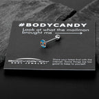 Retro Cassette Tape Barbell Tongue Ring by Onyx O