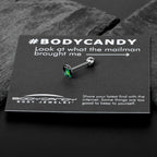 Alien UFO Dinosaur Abduction Barbell Tongue Ring by Onyx O
