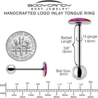 Blossom Creation Tropical Floral Flowers Barbell Tongue Ring by Onyx O
