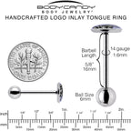 Leaping Leapfrog Spiders Barbell Tongue Ring by Onyx O