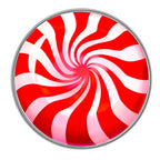 Holiday Peppermint Candy Barbell Tongue Ring